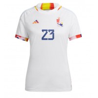 Ženski Nogometni dresi Belgija Michy Batshuayi #23 Gostujoči SP 2022 Kratek Rokav